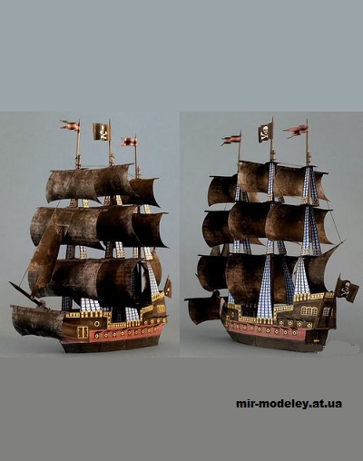 №15230 - Пиратский корабль «Dark Promise» (RavensBlight) из бумаги