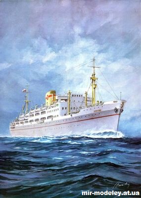 №15254 - Пассажирский теплоход Sobieski из бумаги