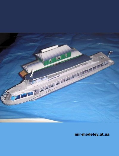 №15268 - Пассажирский теплоход пр. Р-51Э «Москва» из бумаги