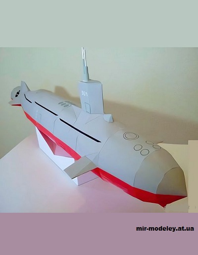 №15290 - Подводная лодка / Submarine из бумаги