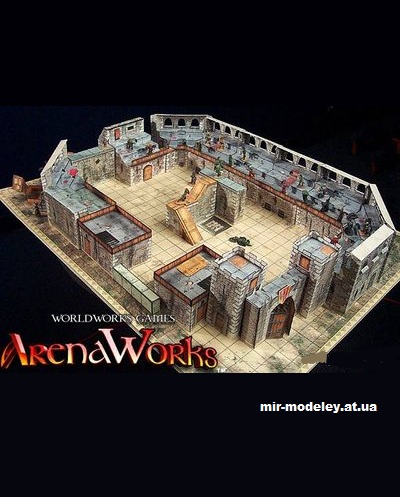 №1571 - Игровое поле ArenaWorks (Worldworks) из бумаги