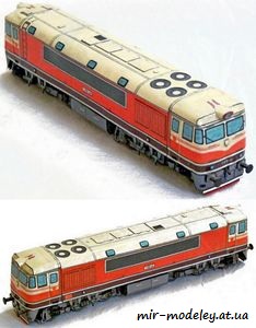 №1527 - Dieselova Lokomotiva T679.020 [ABC 1996-06] из бумаги