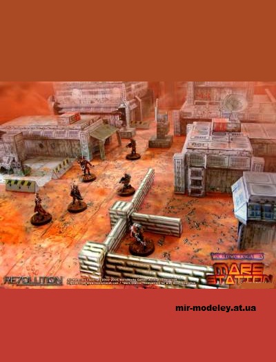 №1568 - Игровое поле Mars Station (Worldworks) из бумаги