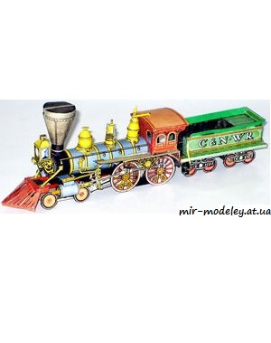 №1552 - Lokomotiva Chicago [ABC 1987-19] из бумаги