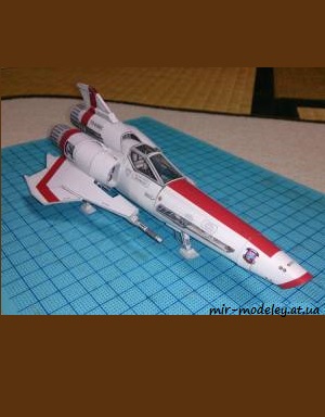 №1593 - Космический истребитель Viper Mark II (UHU 02) из бумаги