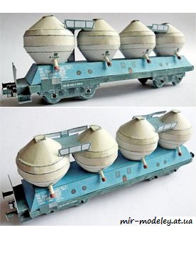 №1522 - Nakladni vagon ZSR rady Uacs Raj [ABC 3/2003] из бумаги