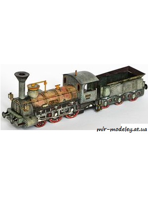 №1517 - Parní lokomotiva řady 233.0 (ABC 19/1980) из бумаги