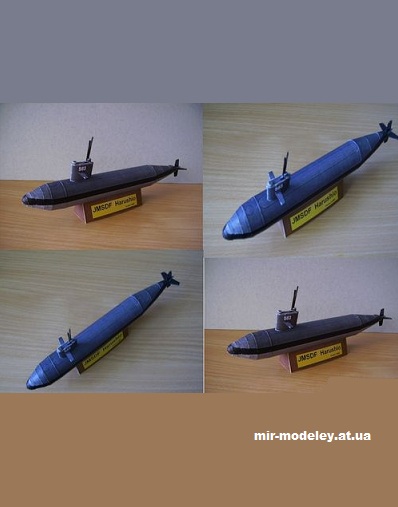 №15298 - MSDF Harushio (I-400 Class Submarine) из бумаги