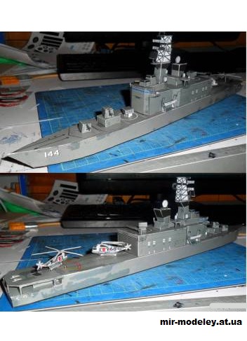№15327 - JMSDF Shirane-class Destroyer DDH-144 Kurama из бумаги