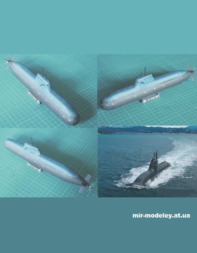 №15311 - SSK U212A Todaro Class Submarines из бумаги