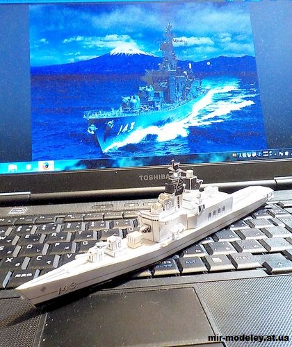 №15321 - JMSDF Shirane-class Destroyer DDH-144 Kurama из бумаги
