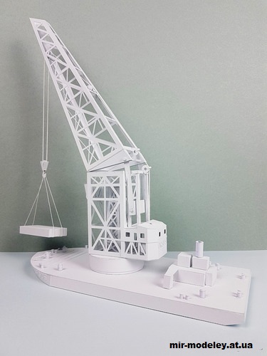 №15390 - Плавучий кран URSUS (PaperPino) из бумаги