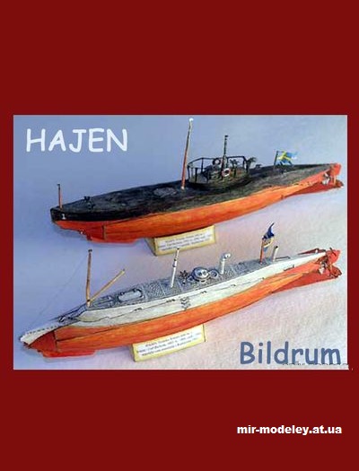 №15309 - SUBMARINOS SUECOS HAJEN из бумаги