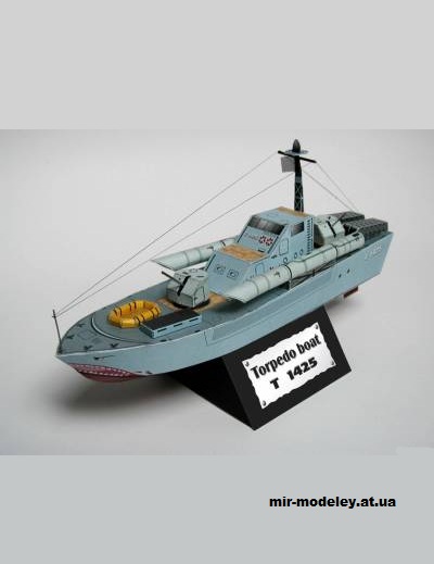 №15355 - Торпедный катер Т-1425 (Bestpapermodels) из бумаги