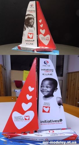 №15382 - Initiatives Coeur IMOCA ocean racing boat (Le blog d'Initiatives) из бумаги