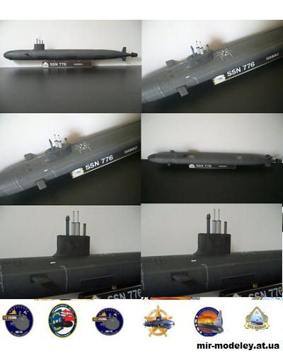 №15303 - USS Hawaii (SSN-776) из бумаги