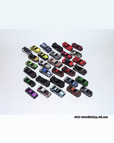 №15475 - Набор гражданской техники Need for Speed (R & P Models) из бумаги