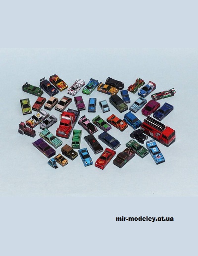 №15473 - Набор гражданской техники Pixar animated movies (R & P Models) из бумаги