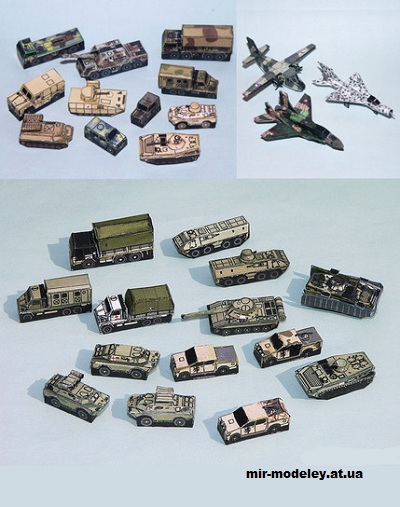 №15441 - ACR and CSLA set / Чешская (чехословацкая) армия и ВВС Чехии (R & P Models) из бумаги
