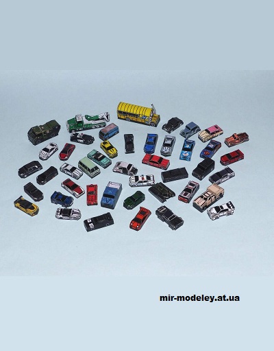 №15472 - Набор гражданской техники к/ф The Fate of the Furious, Cars 3, Transformers: The Last Knight (R & P Models) из бумаги