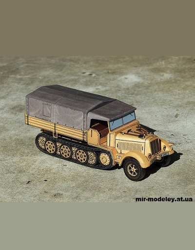 №15425 - Sd. Kfz 7 Late (R & P Models) из бумаги