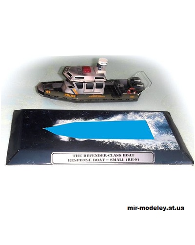 №15395 - Подставка под катер типа Defender - Response Boat-Small RB-S (Paper-replika) из бумаги
