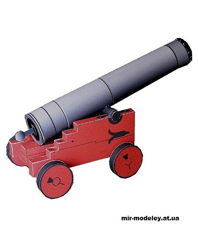 №15482 - Средневековая пушка / Middeleeuws kanon из бумаги
