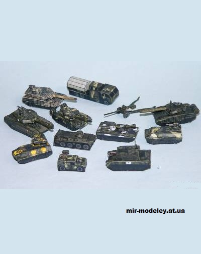 №15434 - Russian Militaly Set 3 (R & P Models) из бумаги