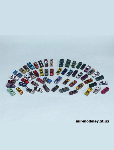 №15470 - Набор гражданской техники из к/ф Need for Speed ProStreet, Payback, FlatOut, FlatOut (R & P Models) из бумаги