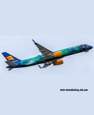 №15492 - Boeing-757-200 Icelandair Hekla Aurora (Citycraft) из бумаги