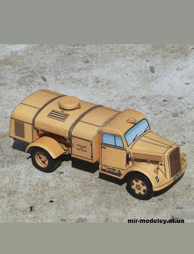№15416 - Opel Blitz 3,6-36 S Kessel Kw 2100L (R & P Models) из бумаги