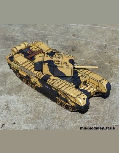 №15402 - Churchill Mk.III (R & P Models) из бумаги