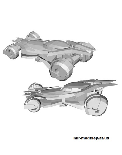 №15524 - Batmobile (Batman v Superman: Dawn of Justice) из бумаги