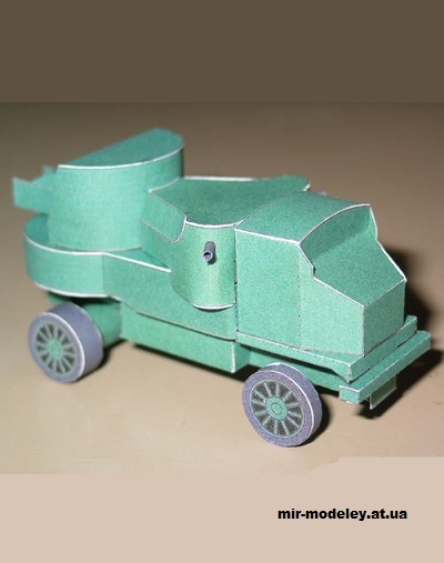 №15530 - Бронеавтомобиль «Гарфорд-Путилов» / Garford-Putilov из бумаги