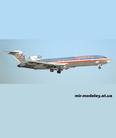 №15580 - Boeing-727-200 AmericanAirlines (Citycraft) из бумаги