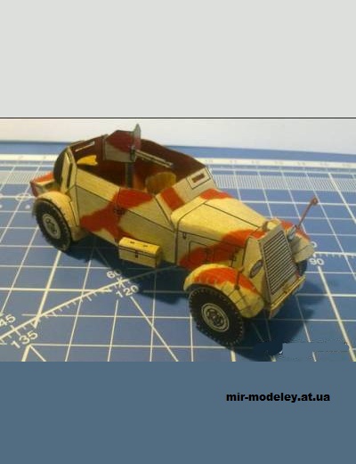 №15498 - Adler Sd.Kfz. 13 (Modelik / Бумажные танки) из бумаги