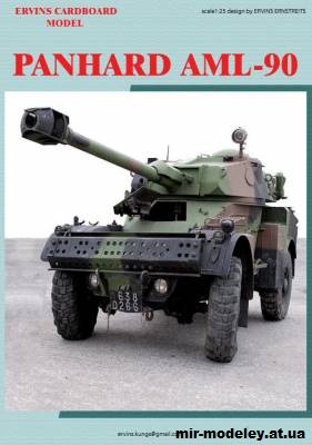 №15506 - Panhard AML 90 (ERVINS ERNSTREITS) из бумаги