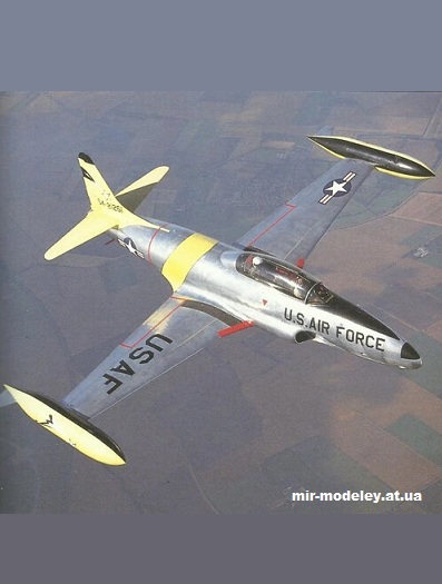 №15568 - Lockheed P-80 Shooting Star (Design Group Alpha) из бумаги