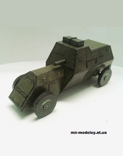 №15555 - Руссо-Балт тип С (Бумажные танки) из бумаги