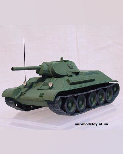 №15624 - Танк Т-34-76 (i Card Tanks) из бумаги