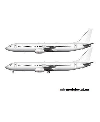 №15669 - Boeing-737-900ER (Citycraft) из бумаги