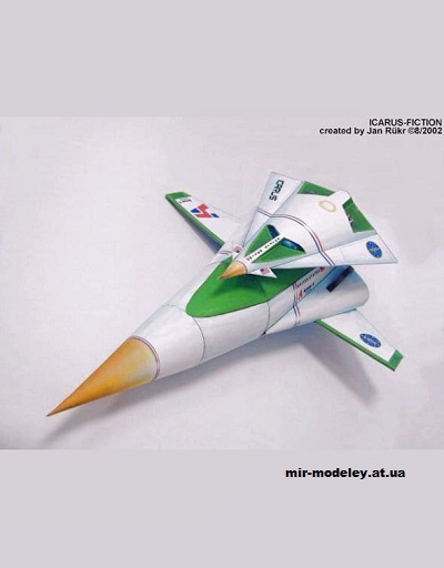 №15638 - Шаттл и ракета-носитель Икар (Планета обезьян / Aliens Papercraft) из бумаги