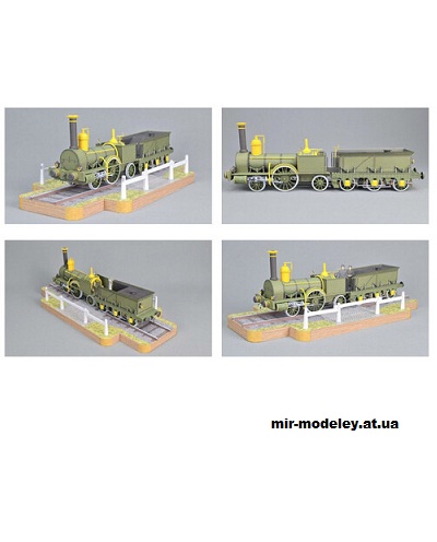 №15671 - Sharp Brothers & Co. Lokomotive (Mondorfer Bastelbogen) из бумаги