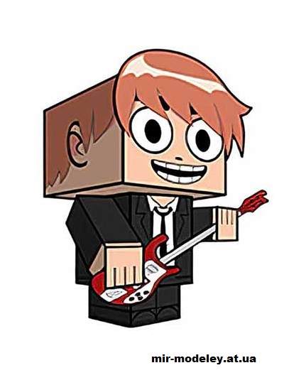 №15757 - Scott (Suit and Bass ver) (cubeecraft) из бумаги