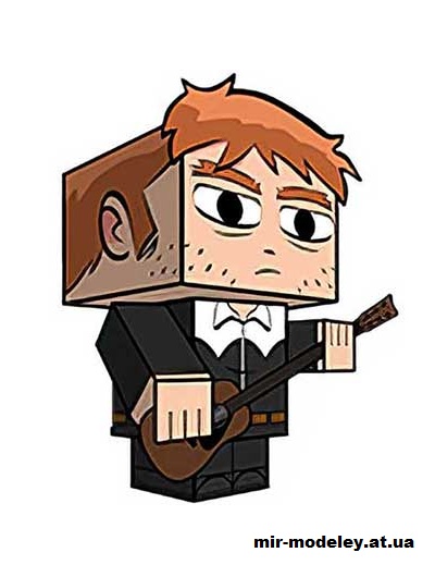 №15752 - Stephen Stills (MIB ver) (cubeecraft) из бумаги