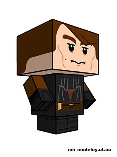 №15789 - LEGO Anakin Skywalker (cubeecraft) из бумаги