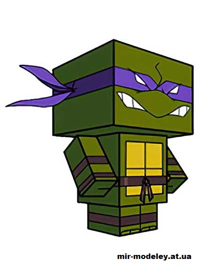 №15766 - Donatello (00's) (cubeecraft) из бумаги