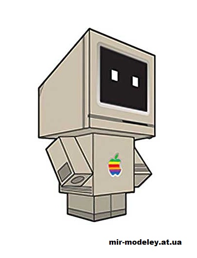 №15701 - Macbot Classic (cubeecraft) из бумаги