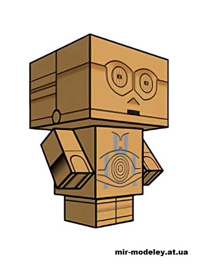 №15792 - LEGO C-3PO (cubeecraft) из бумаги