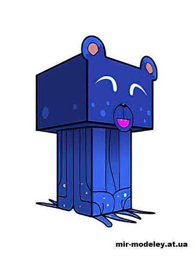 №15707 - Octobear (cubeecraft) из бумаги